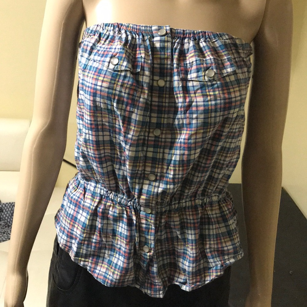 Strapless top